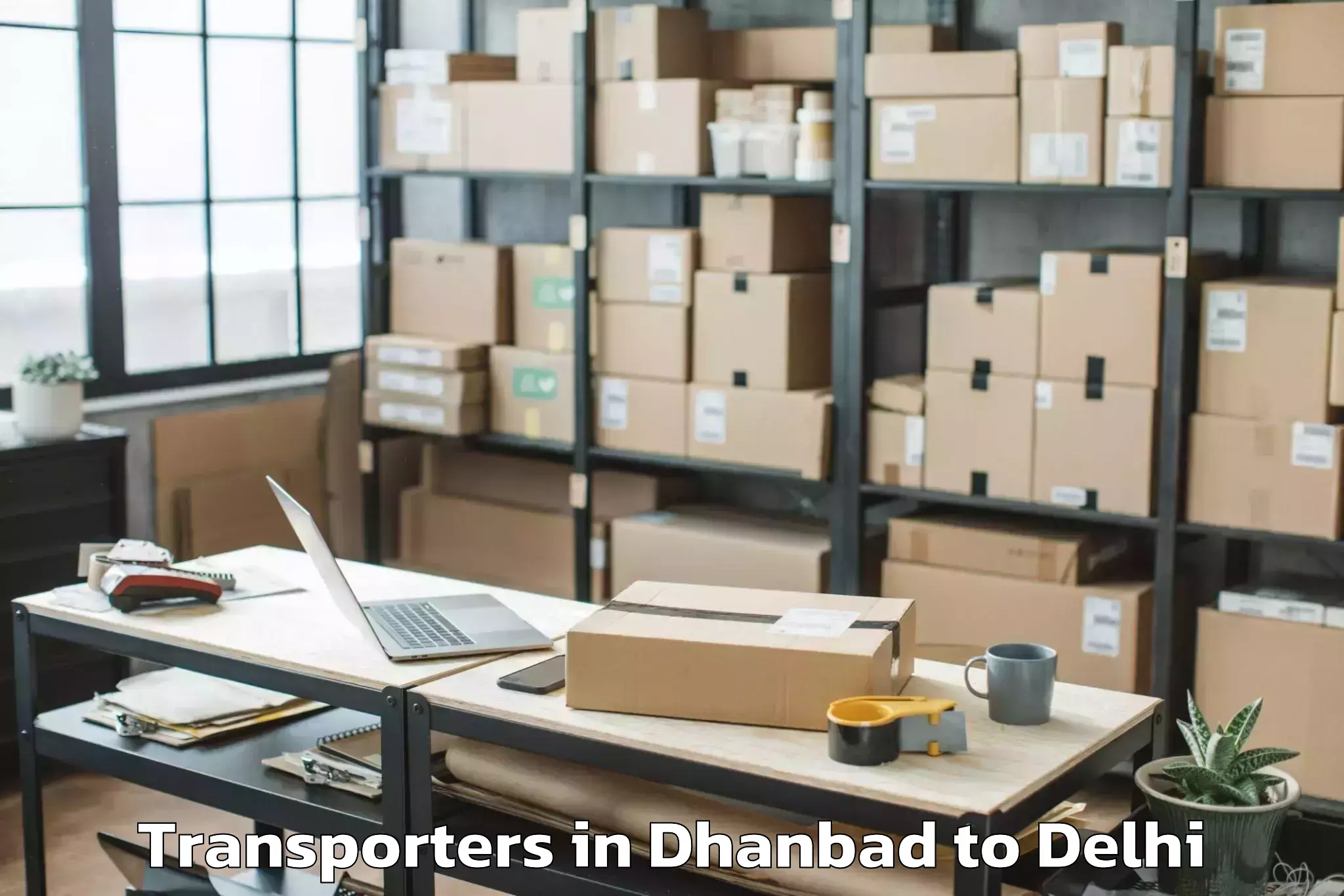 Book Dhanbad to Punjabi Bagh Transporters Online